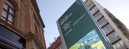 New signage for Merchant City